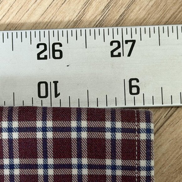 Eton Shirt Mens XL 17.5 Red Blue Plaid Check Contemporary Fit Fine Twill Dress - Picture 6 of 10
